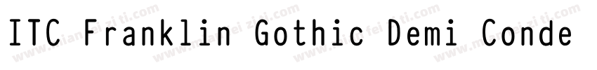 ITC Franklin Gothic Demi Condensed字体转换
